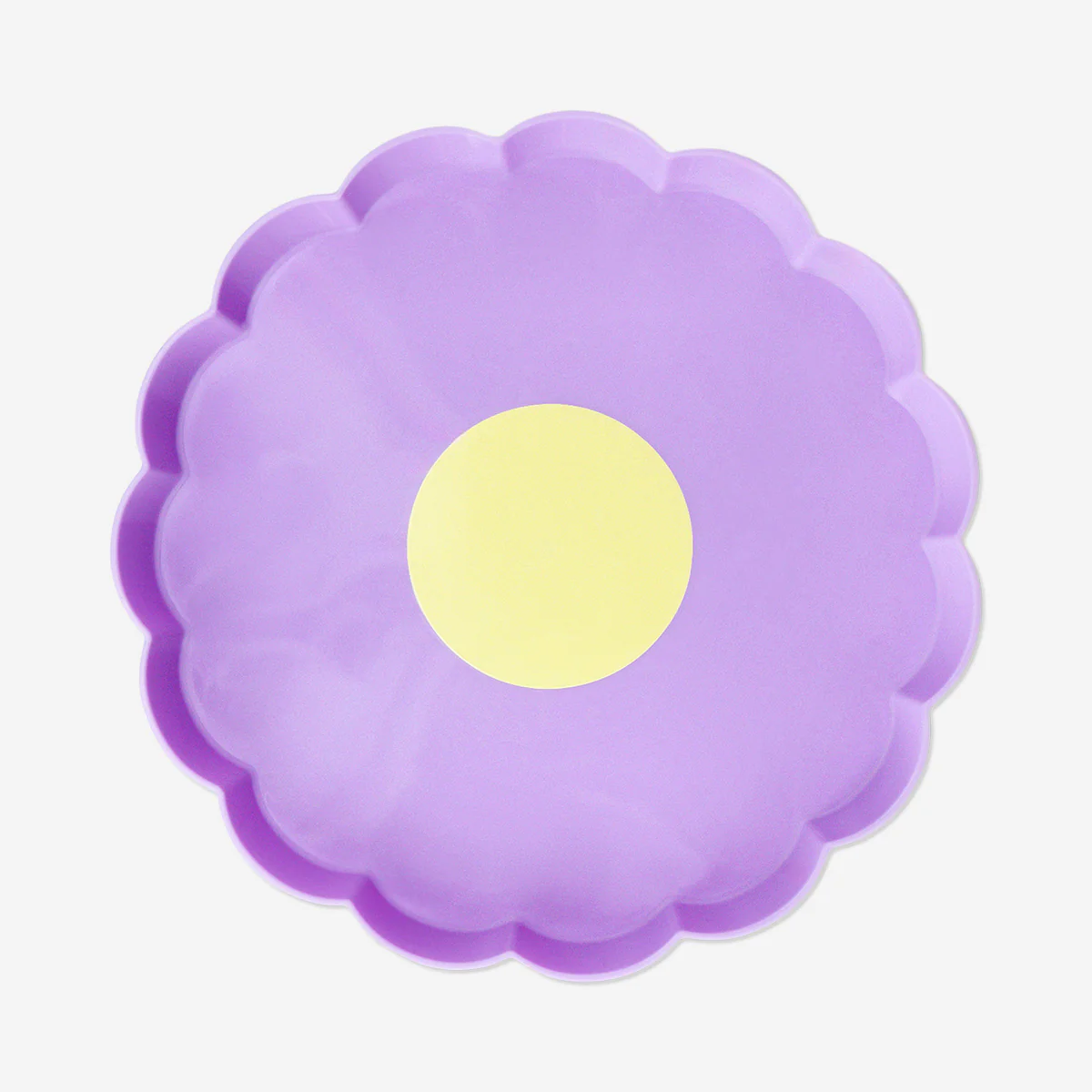 Purple flower serving plate - 21 cm - Image 3