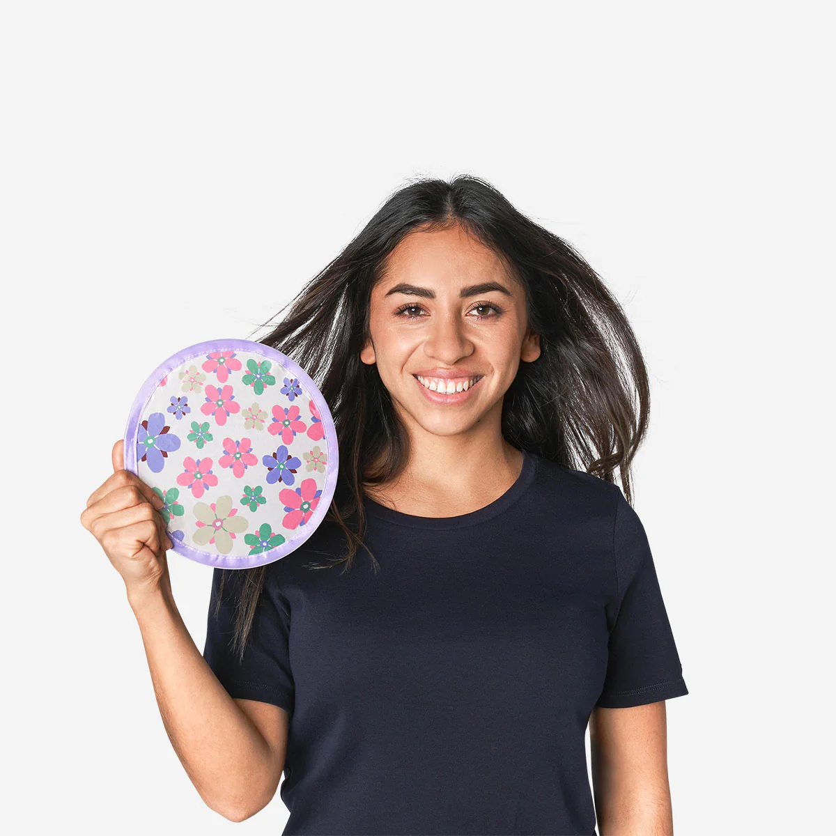 Foldable fan - Abstract flowers