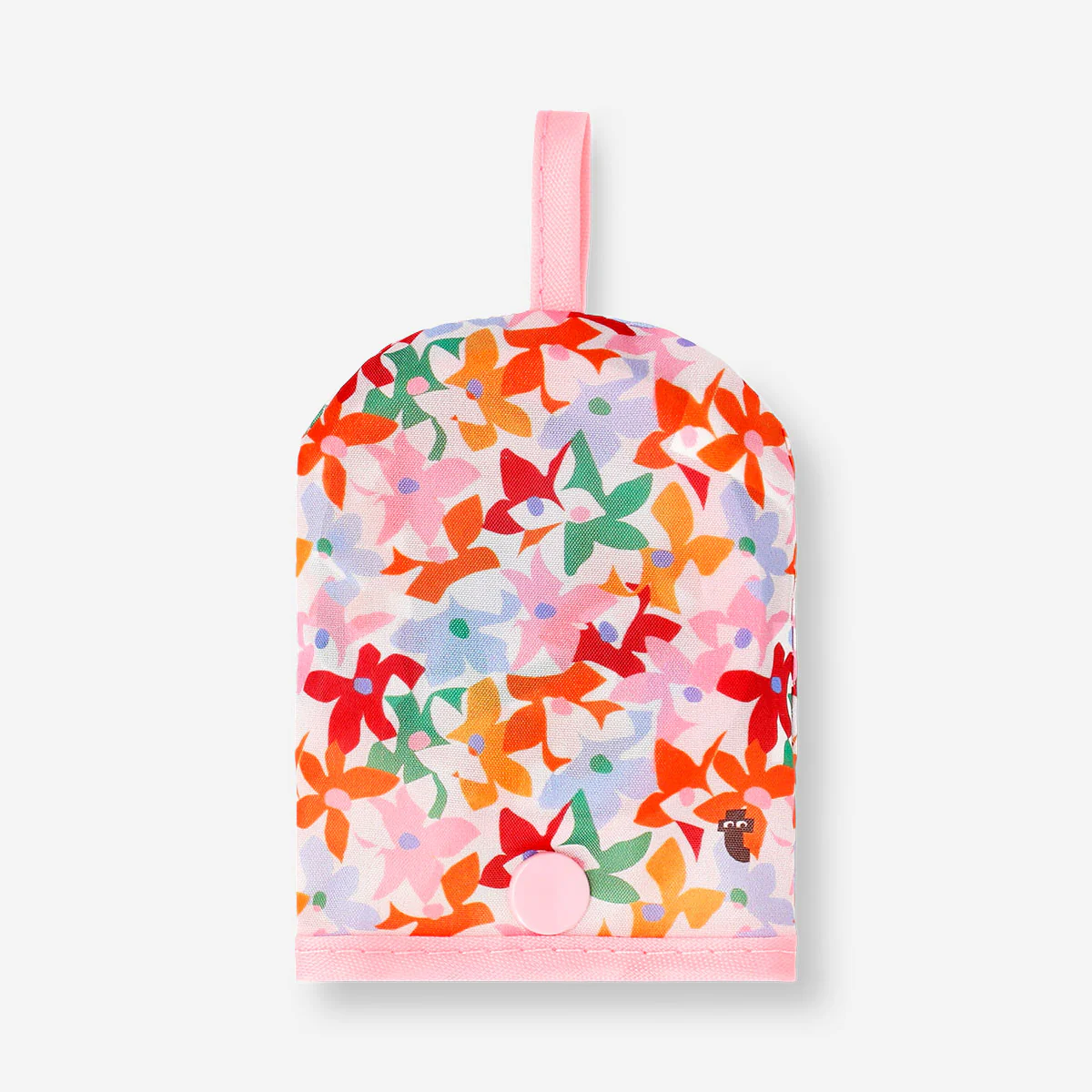 Foldable fan - Flower print - Image 3