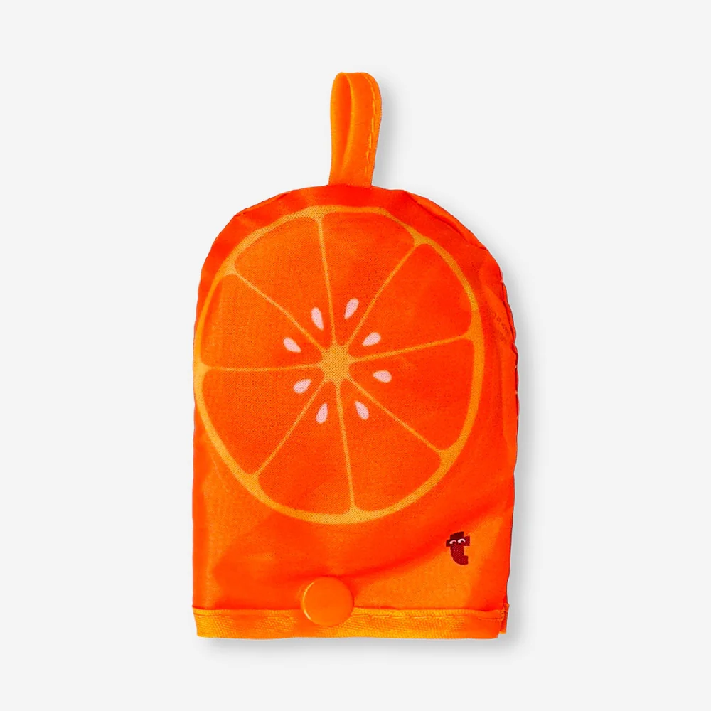 Foldable fan - Orange print - Image 3
