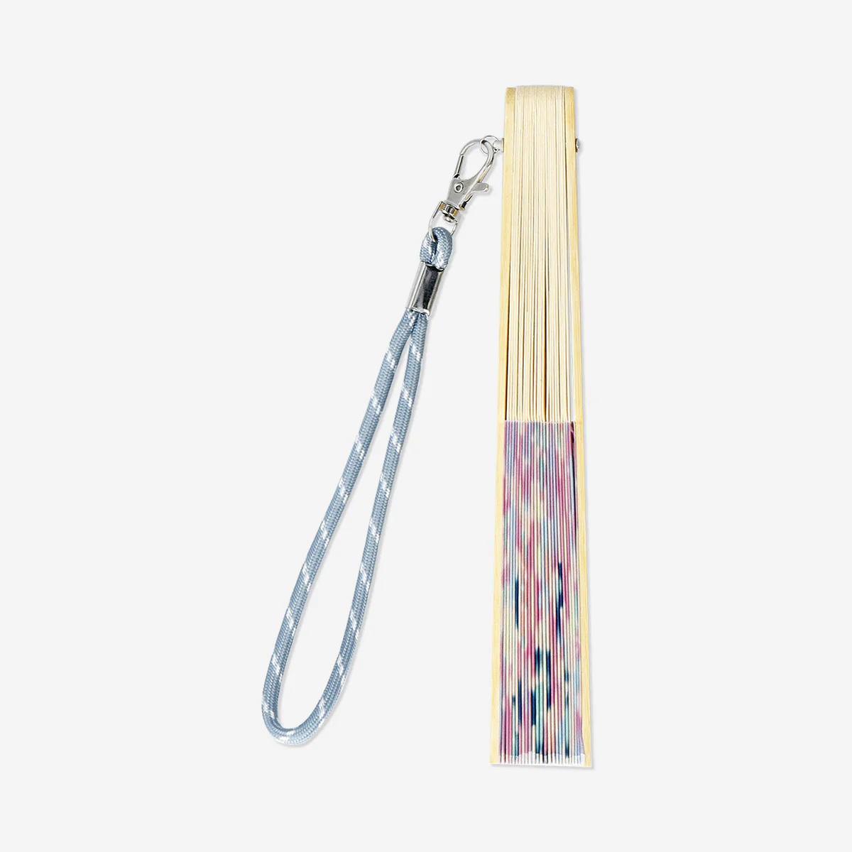 Foldable floral bamboo fan - Image 3