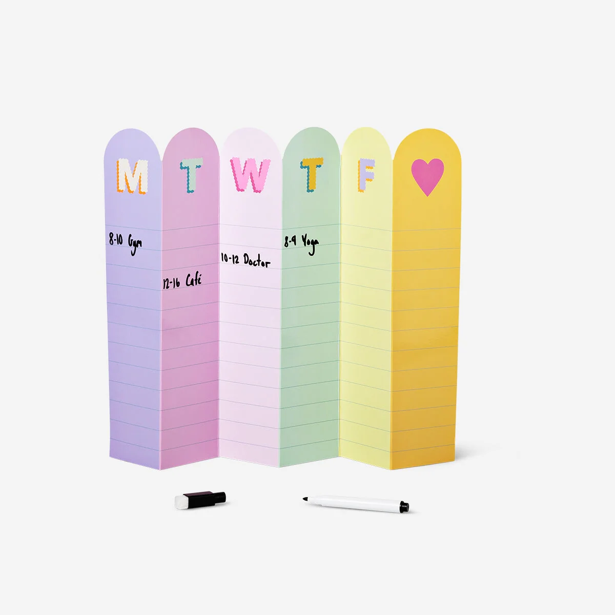 Foldable weekly planner with marker - Image 2