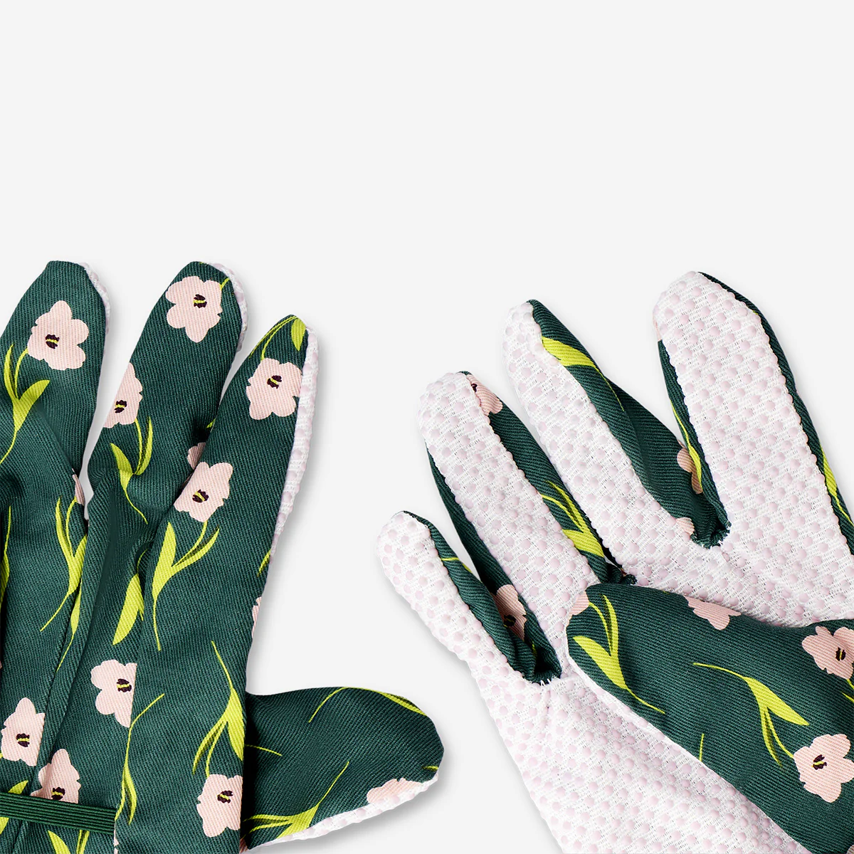 Garden gloves with flower print - One size - Image 3