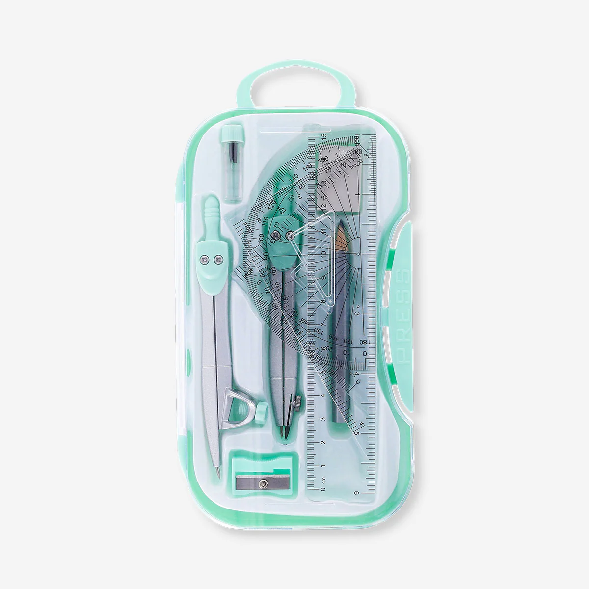 Geometry set in box - 10 pcs - Image 2