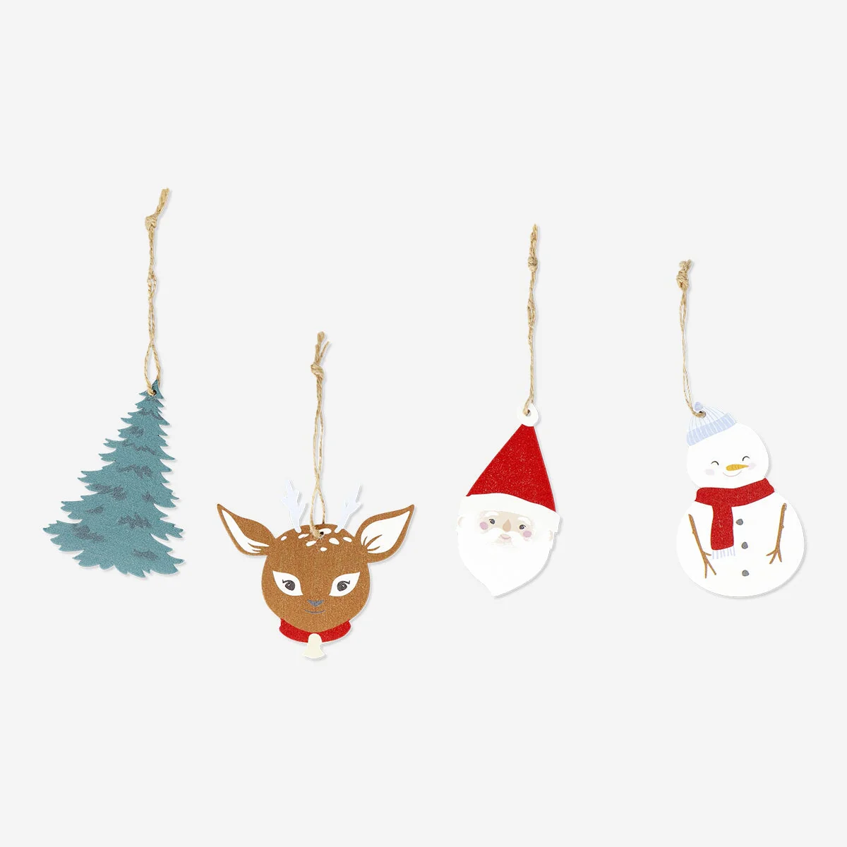 Gift tags with Christmas motifs - 4 pcs