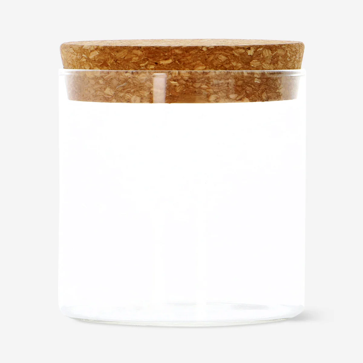 Glass jar with cork lid - 10 cm - Image 3