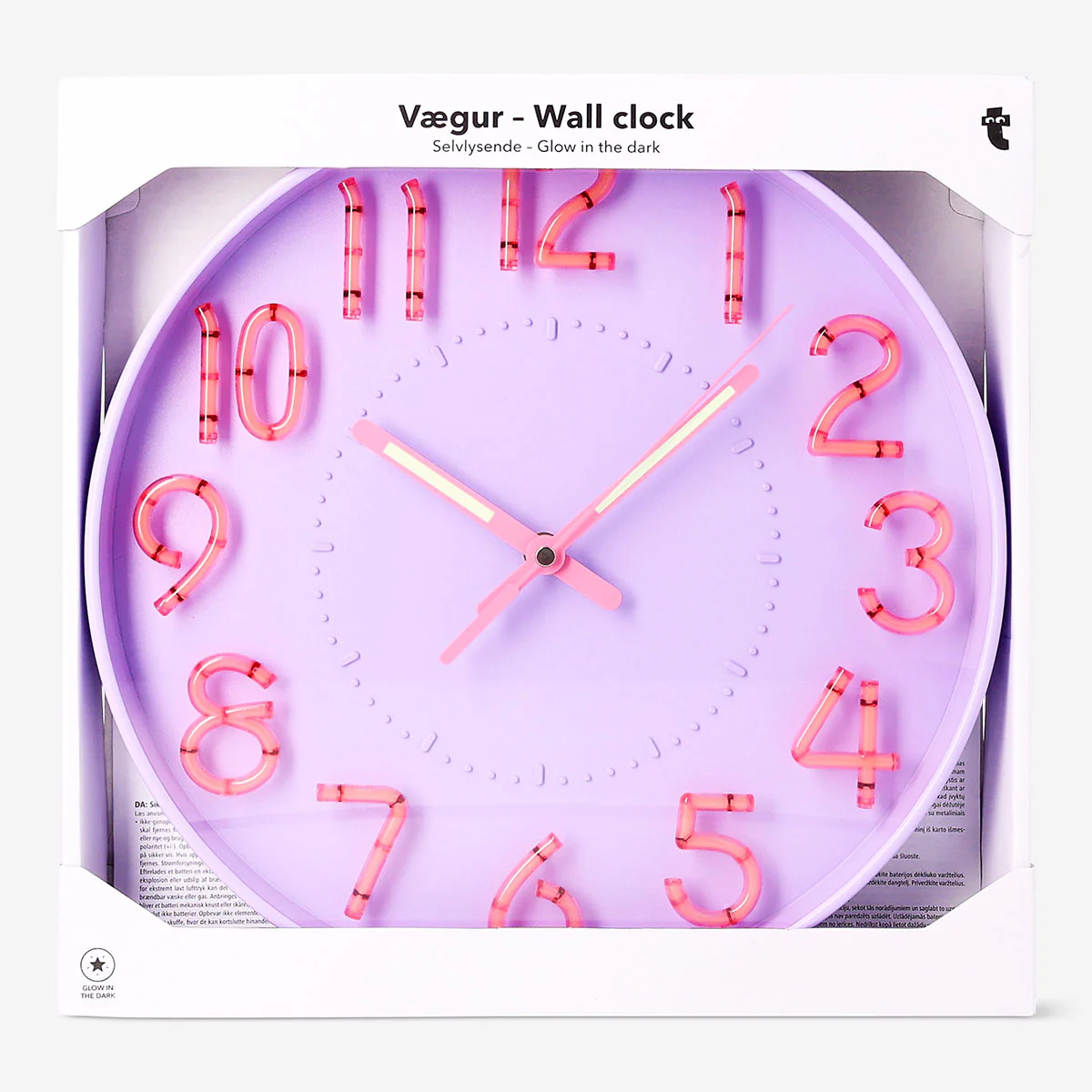 Glow in the dark wall clock - Image 3