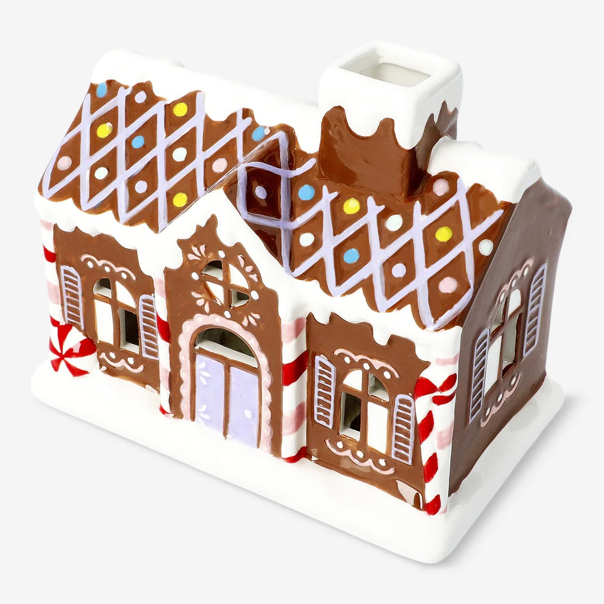 Glowing ceramic gingerbread house - Image 2