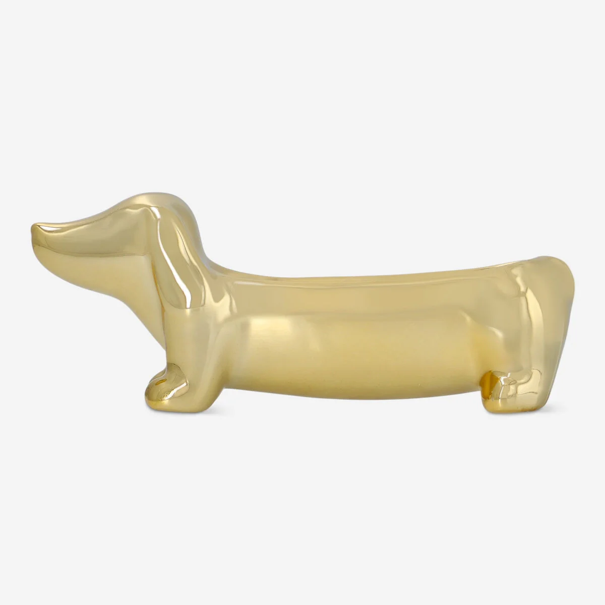 Gold sausage dog jewellery holder - Image 2