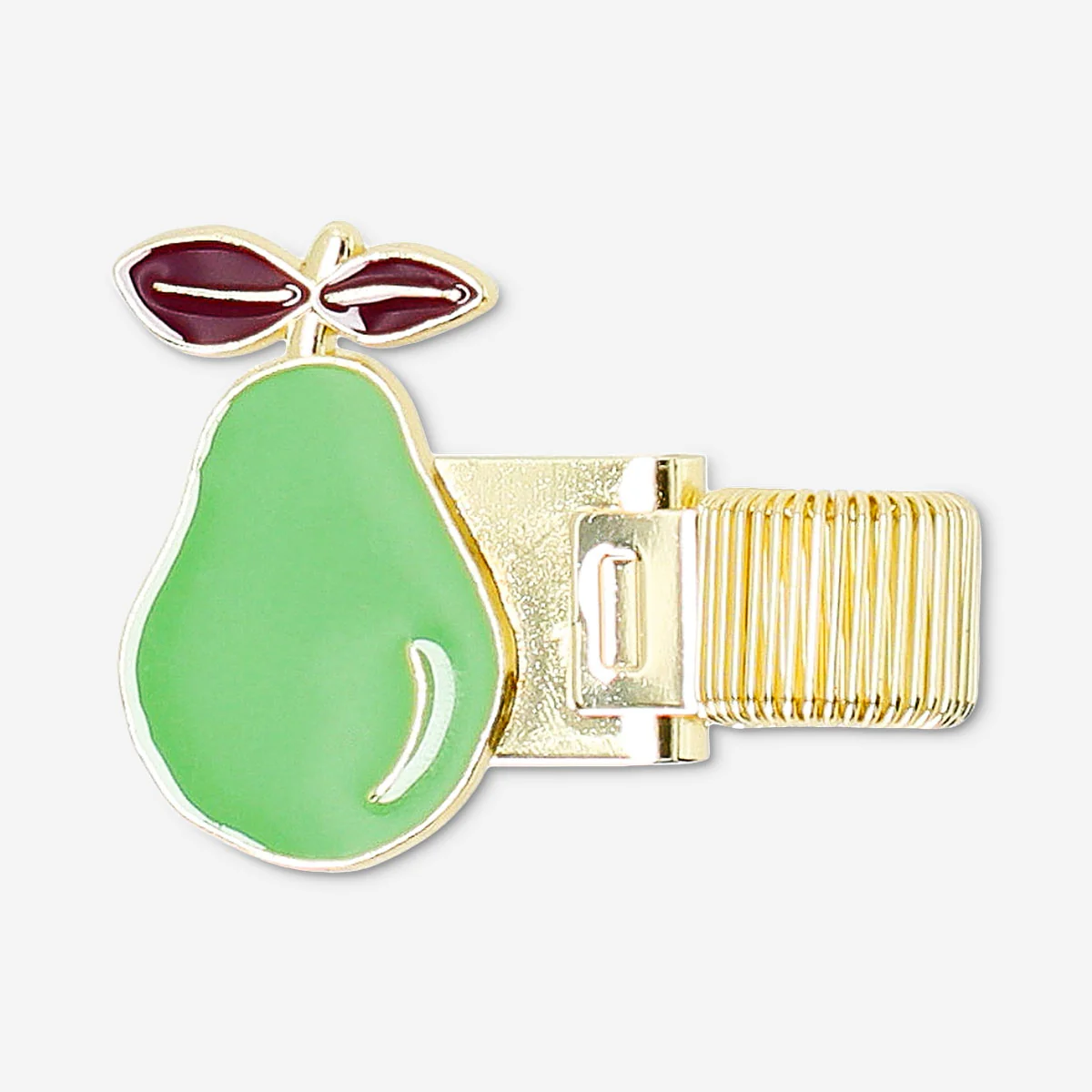 Gold pen loop with pear decoration