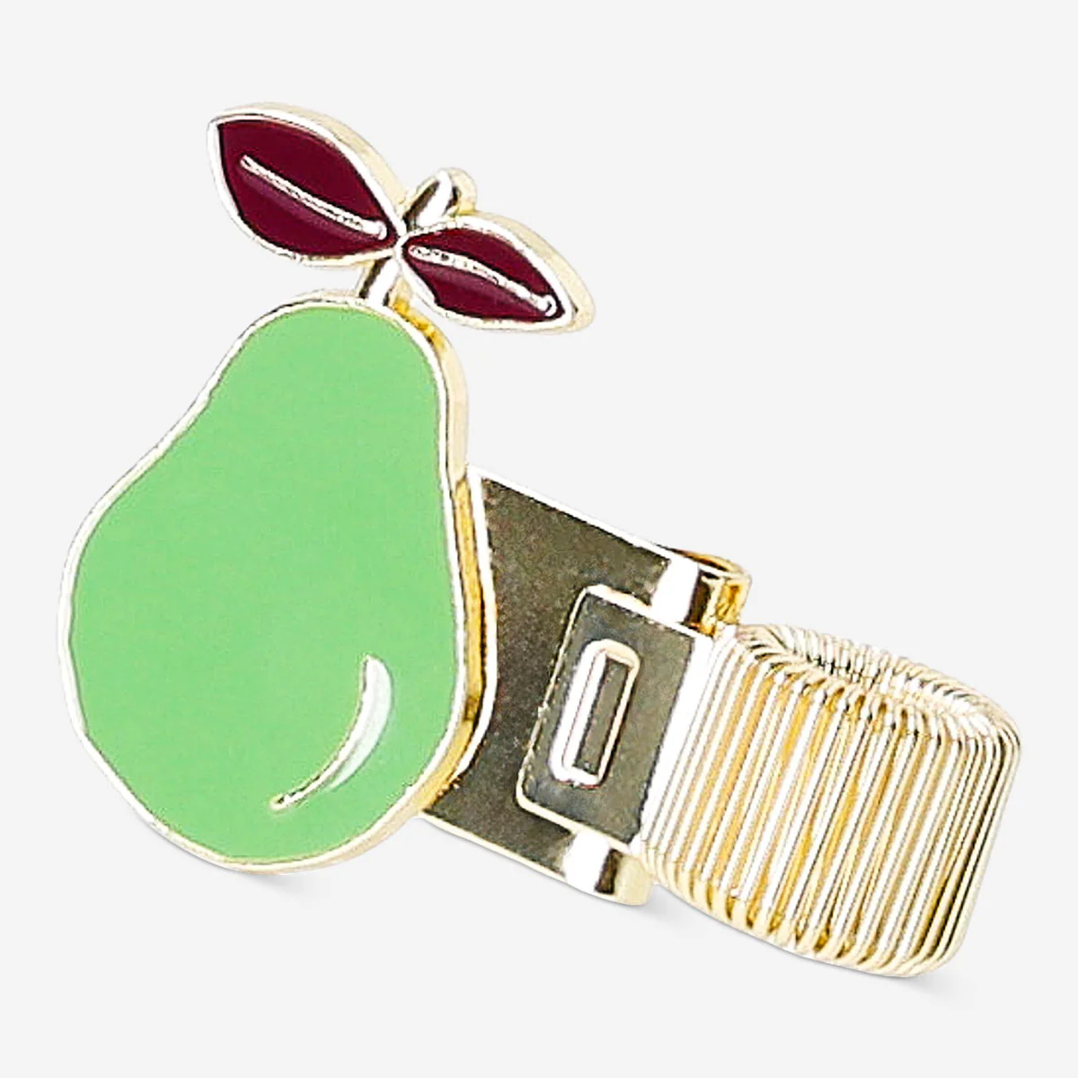 Gold pen loop with pear decoration - Image 2
