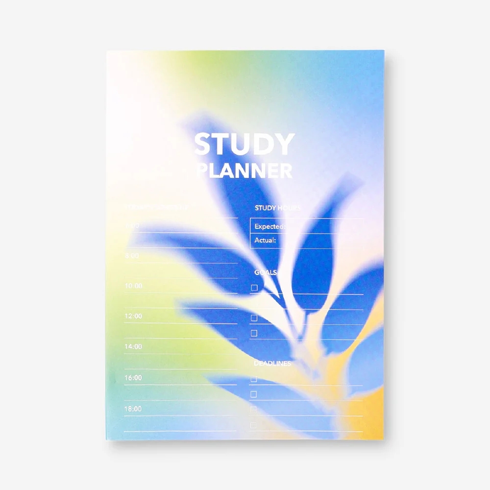 Gradient weekly study planner