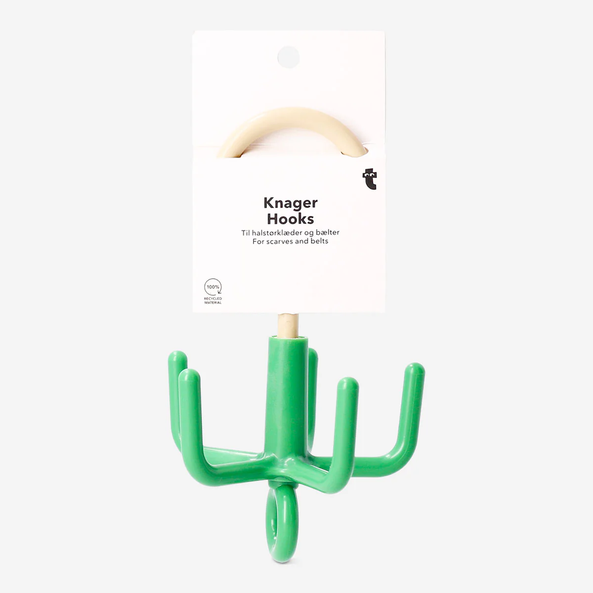 Green hook for scarves and belts - Image 3