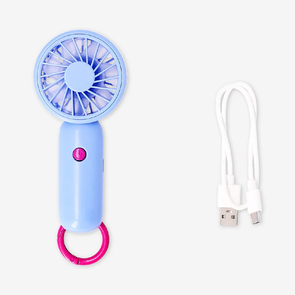 Handheld fan with 3 settings - Blue - Image 3