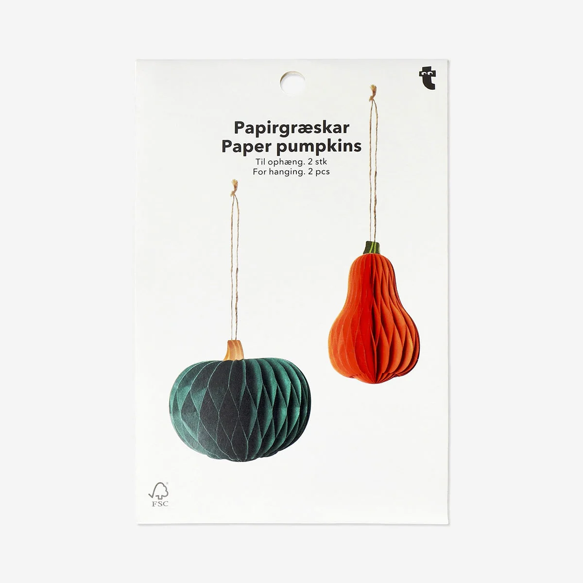 Hanging decorative pumpkins - 2 pcs - Image 3