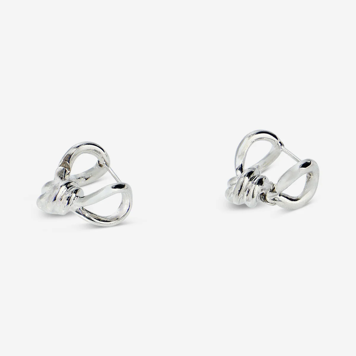 Hanging earrings - Silver knots - Image 3