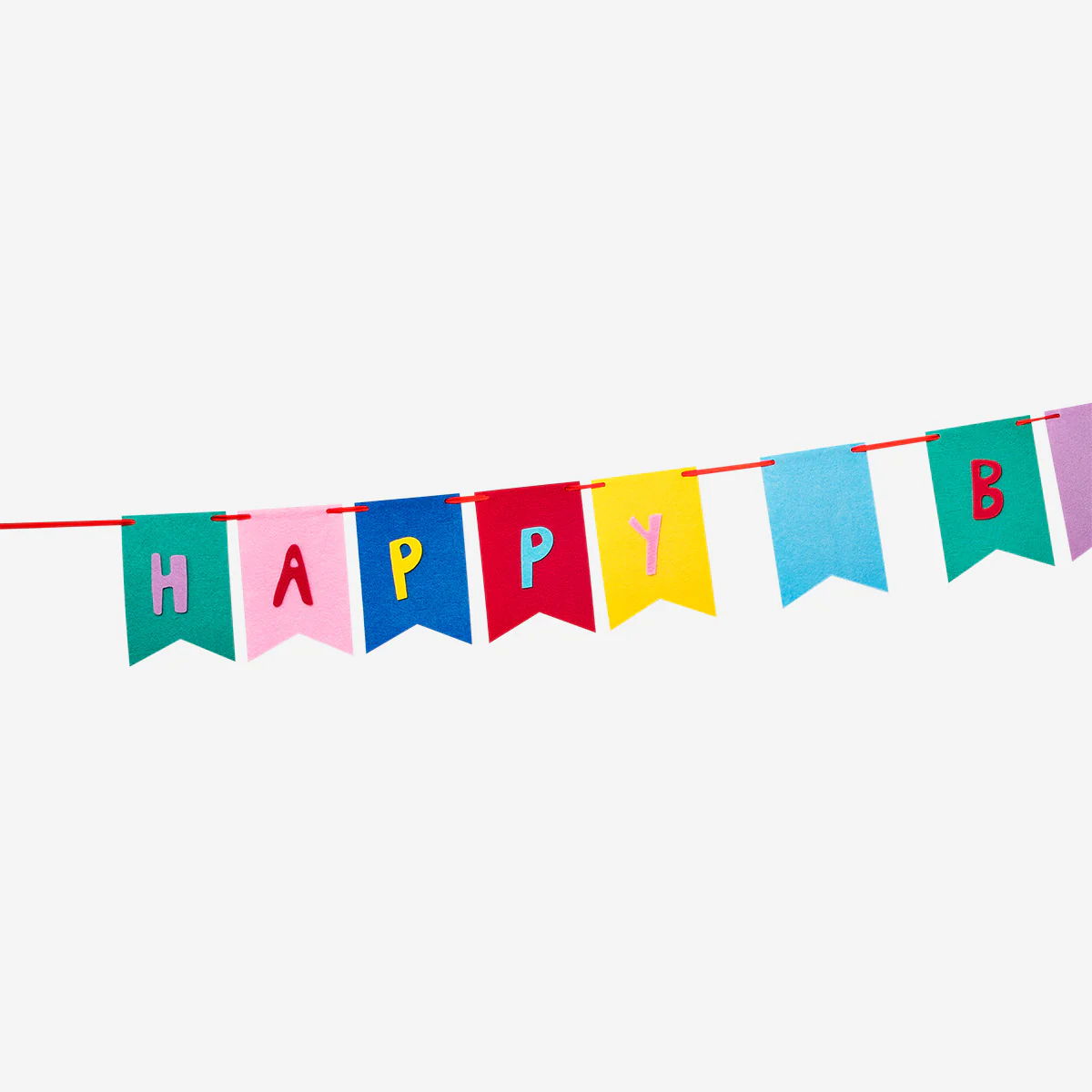 Happy birthday felt garland - Image 2