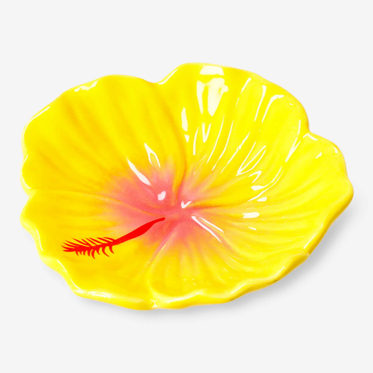 Hibiscious flower decorative dish - 12 cm