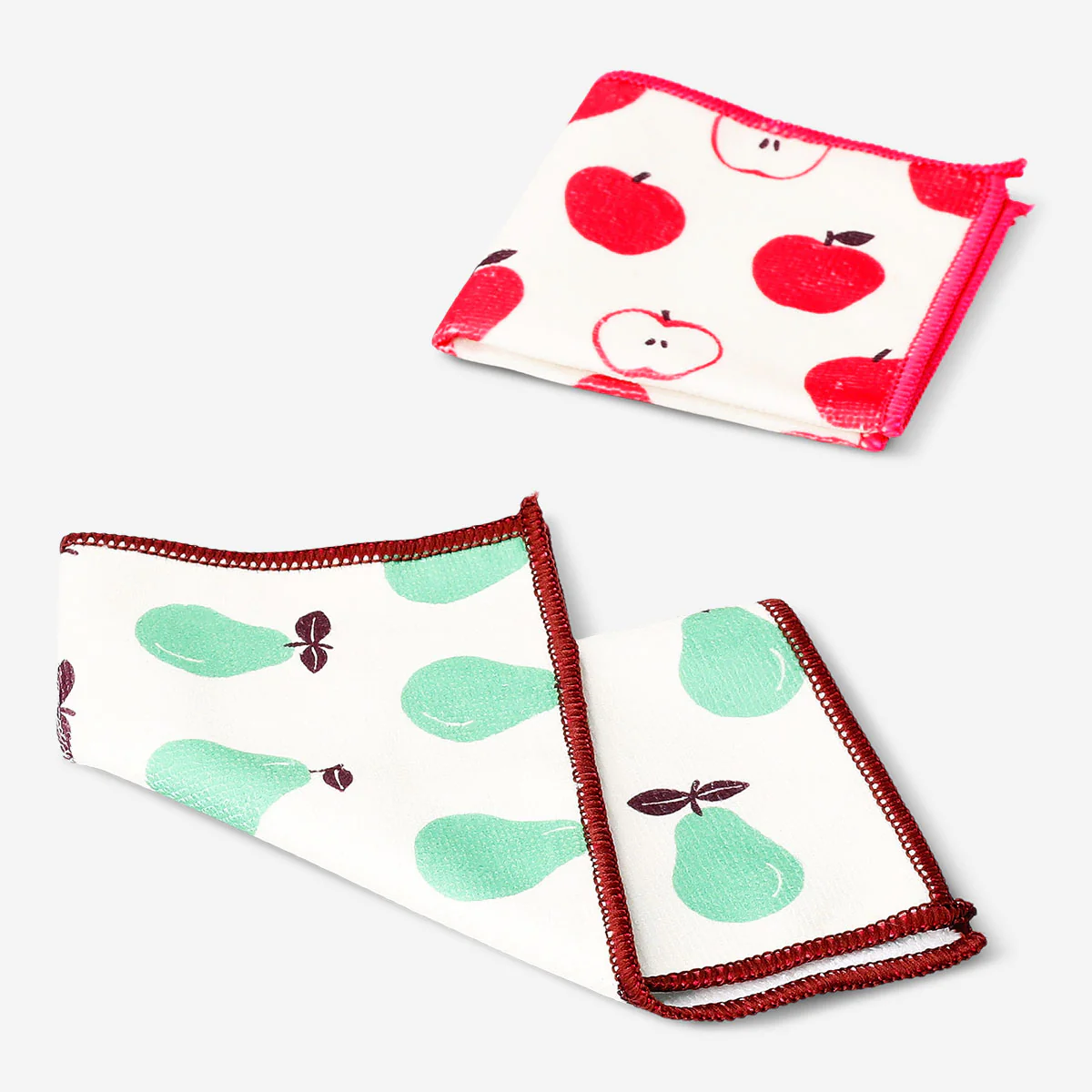 Kitchen cloths with fruit print - 2 pcs