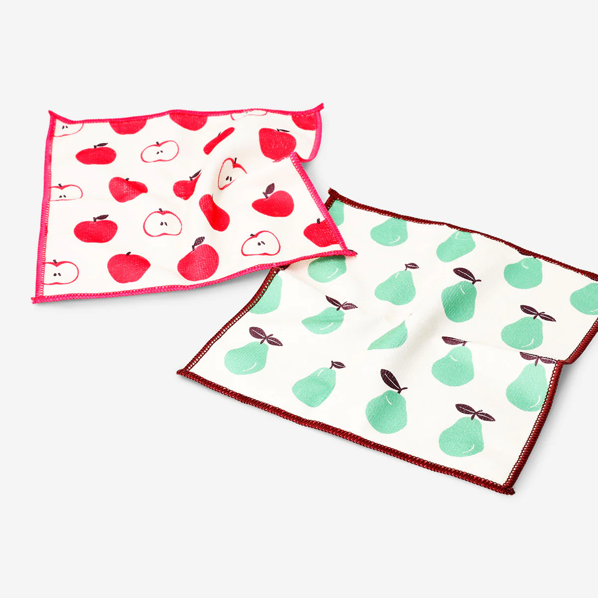 Kitchen cloths with fruit print - 2 pcs - Image 2