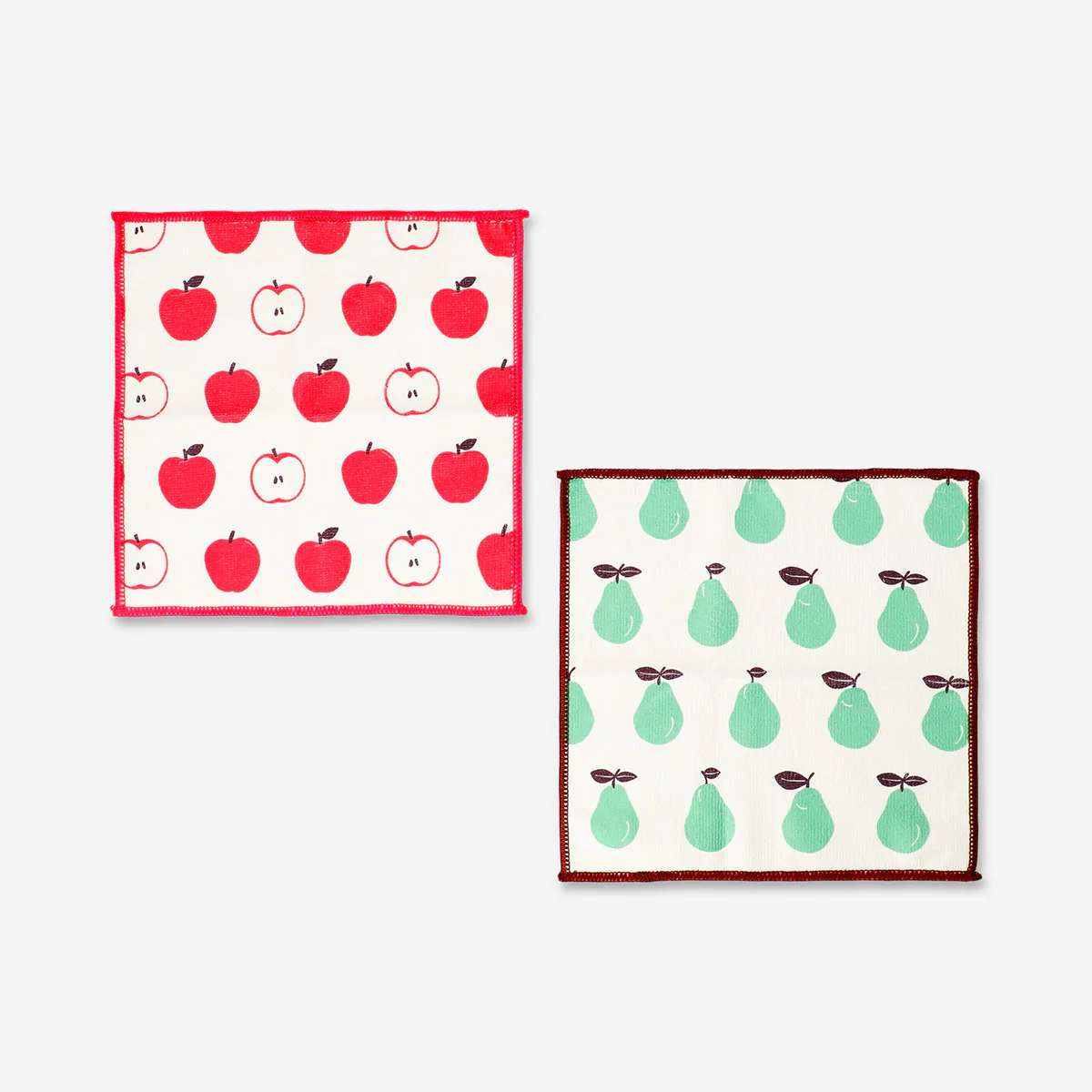 Kitchen cloths with fruit print - 2 pcs - Image 3