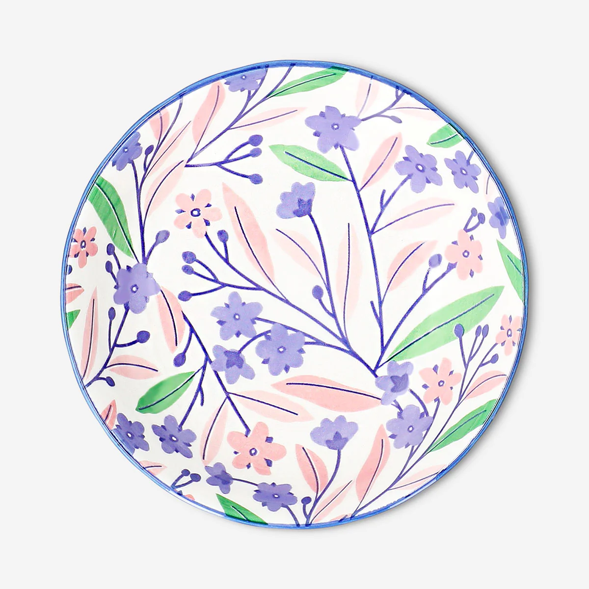 Low bowl with flowers - 14 cm - Image 2