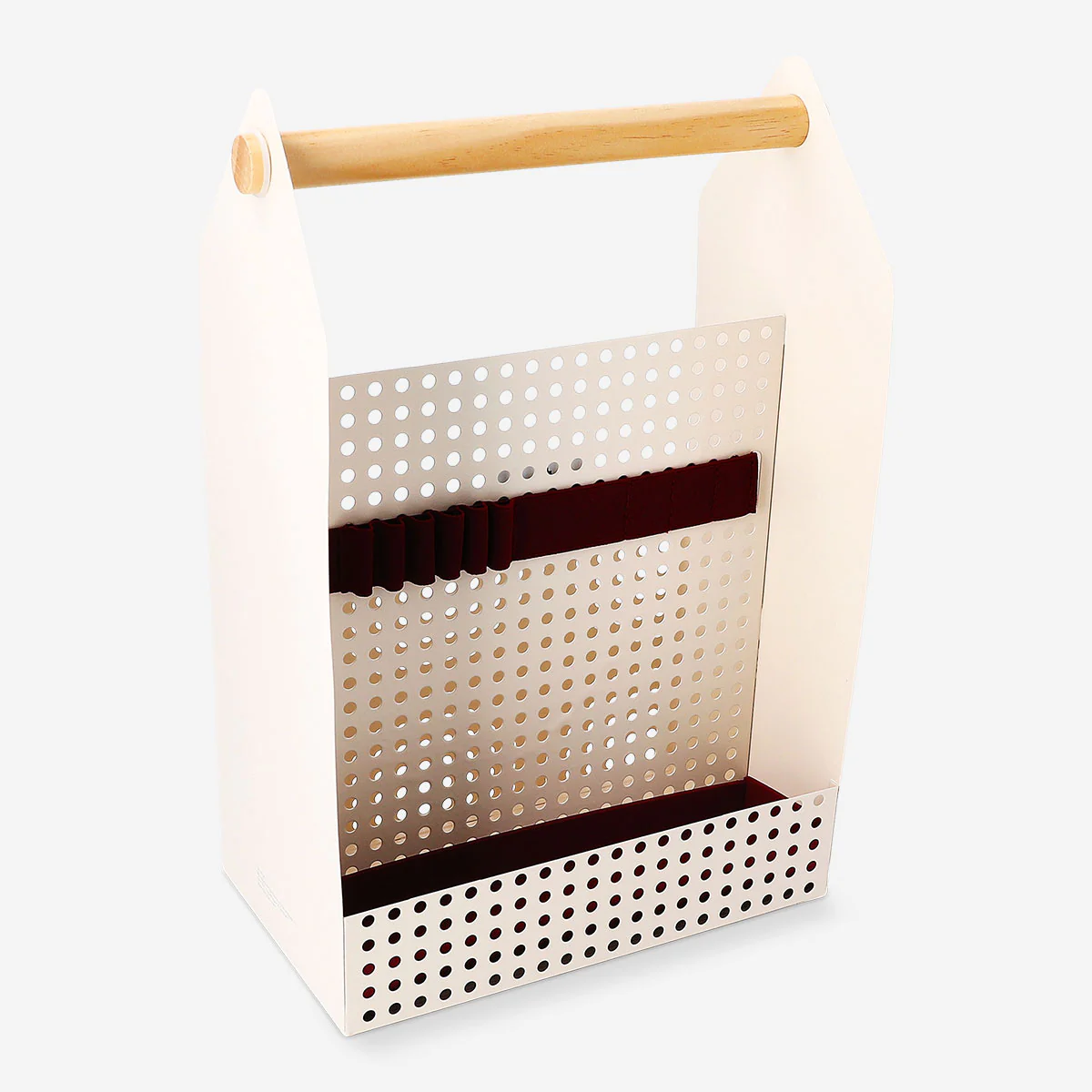 Metal desk organiser with handle - Image 2