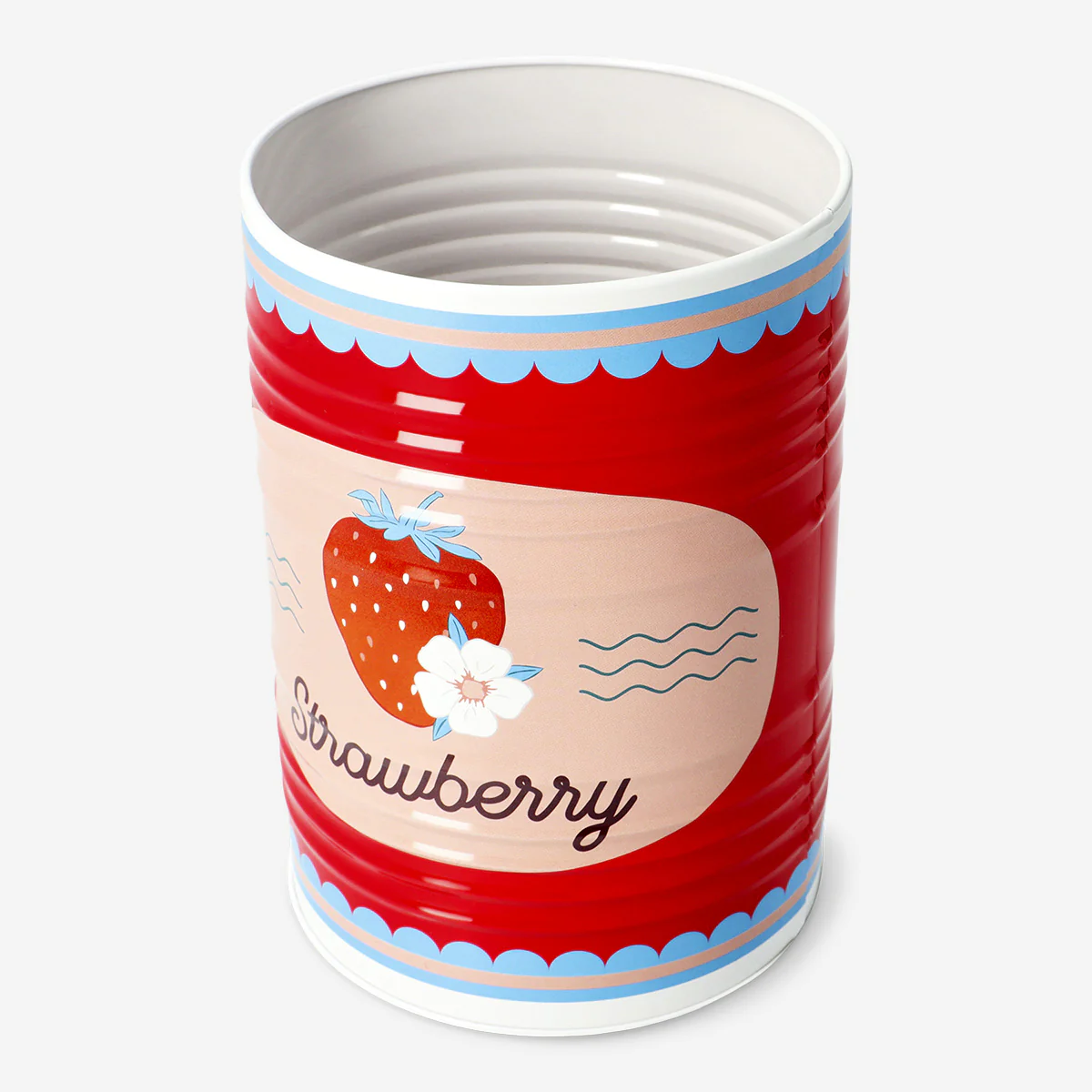 Metal storage tin with berry print - 17 cm - Image 2