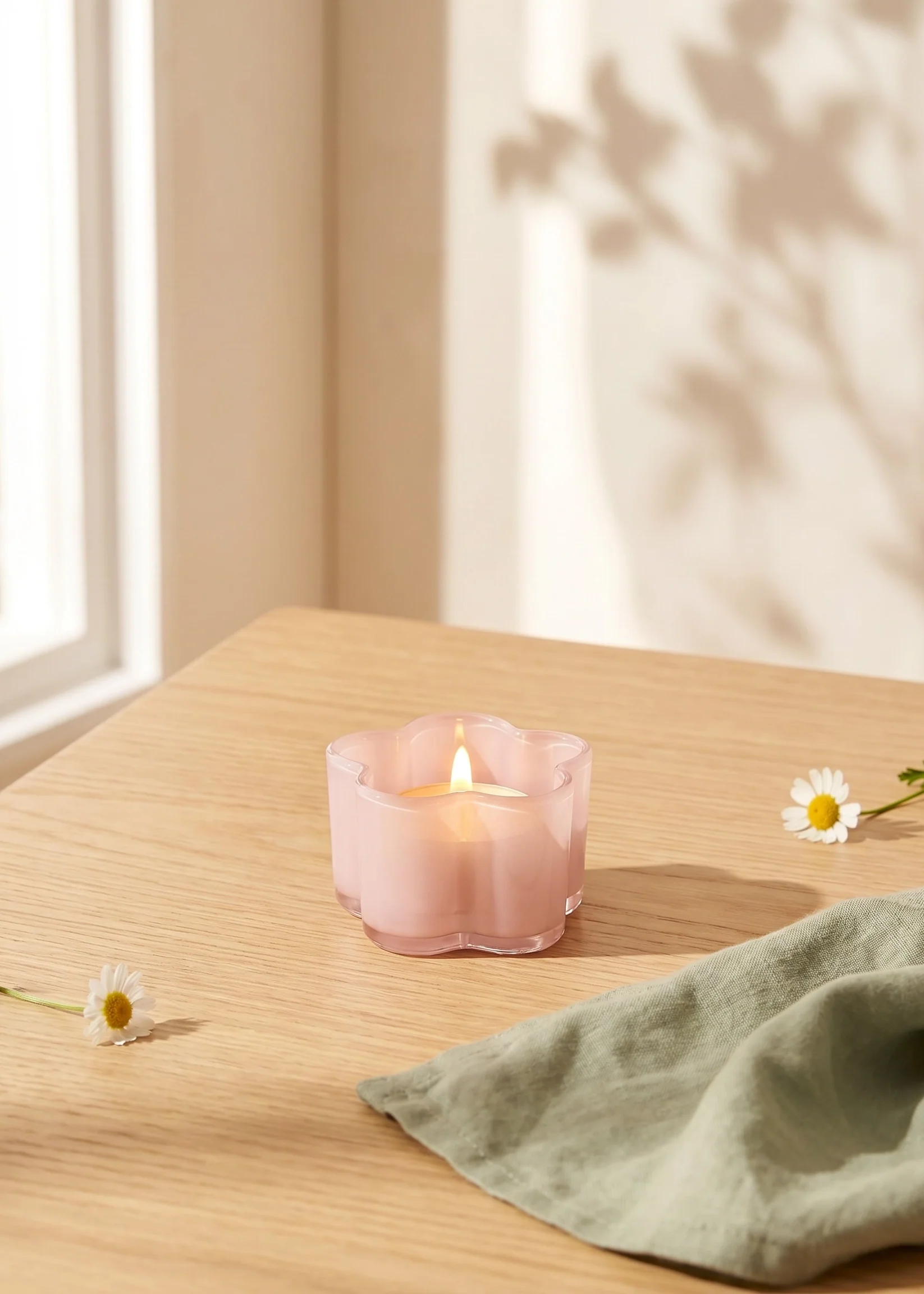 Milky glass tealight holders CL - Image 2