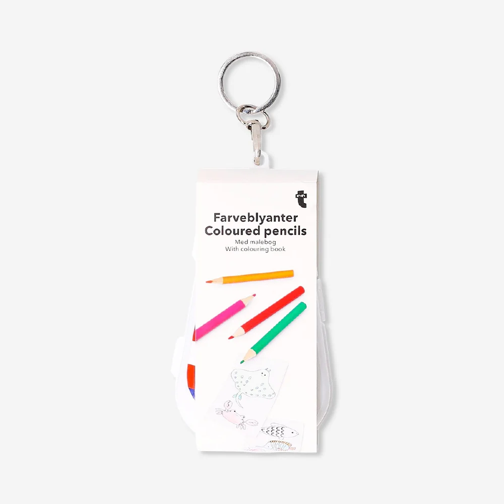 Mini coloured pencils with colouring book - Image 2