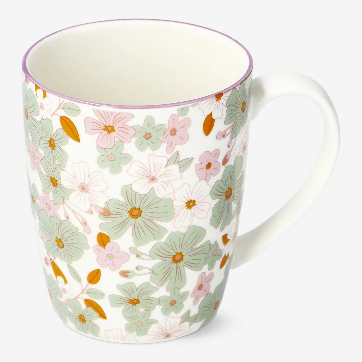 Mug with flowers - 330 ml - Image 2