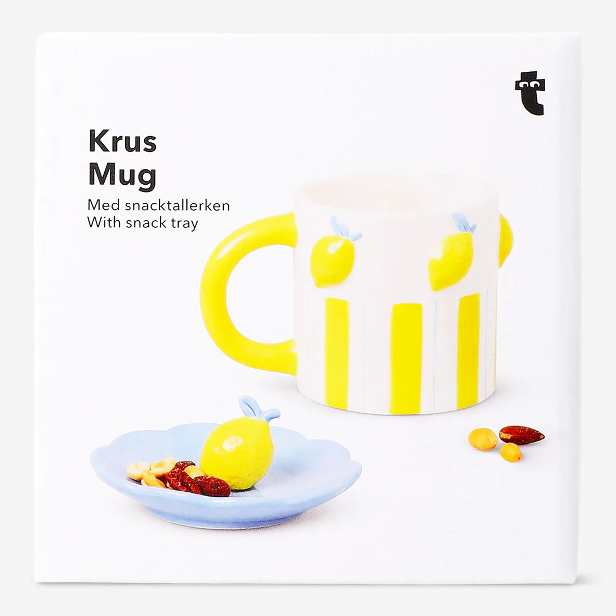 Mug with lemons and snack tray - 400 ml - Image 3