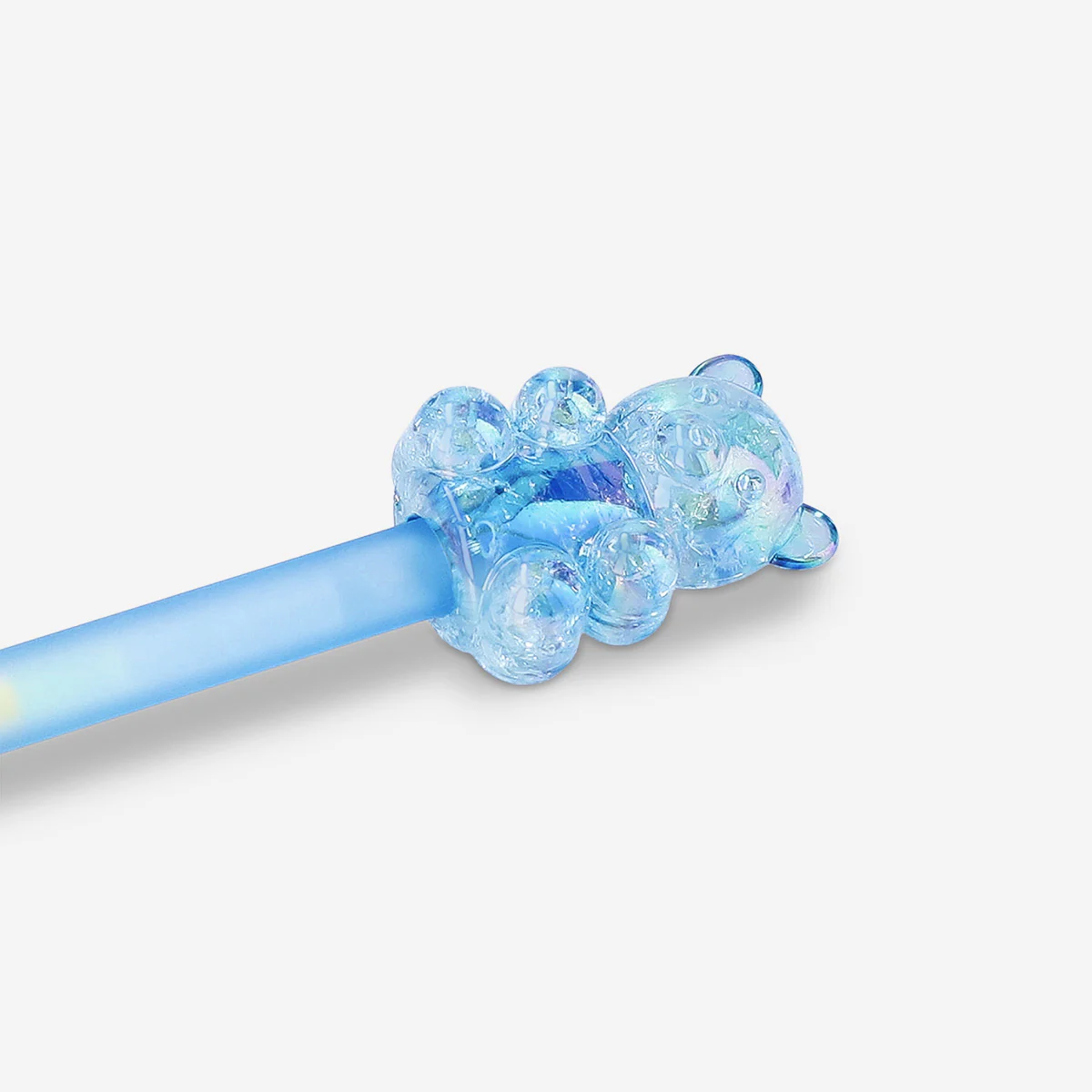 Multi coloured gen pen with blue gummy bear topper - Image 3