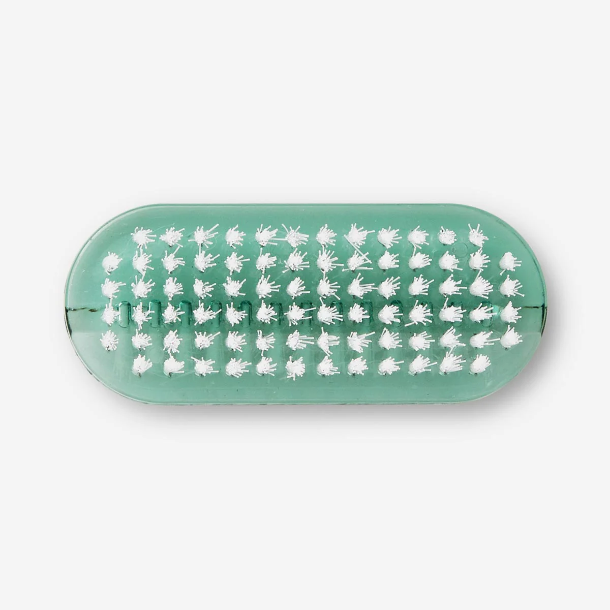Green nail brush