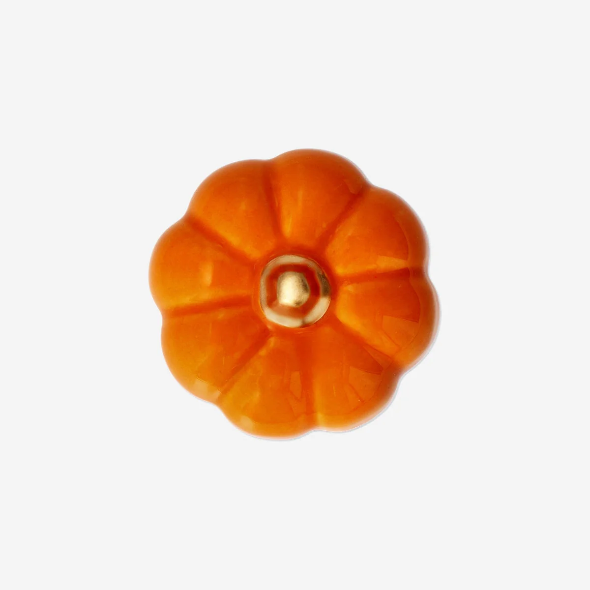 Orange decorative pumpkin - 8 cm - Image 3