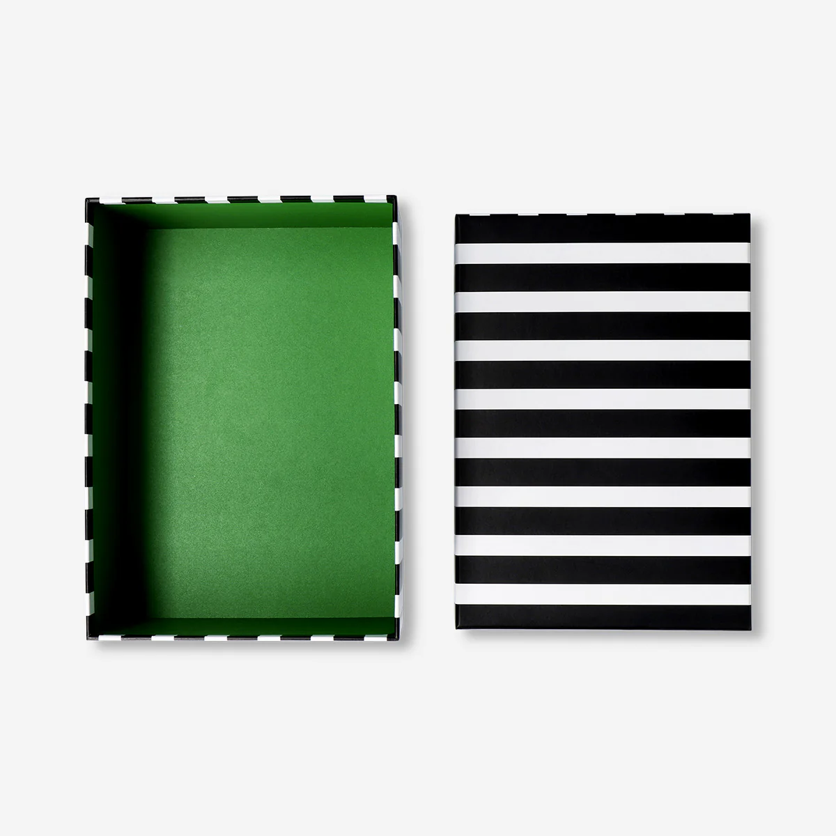 Paper storage box with black stripes - 24 cm - Image 3