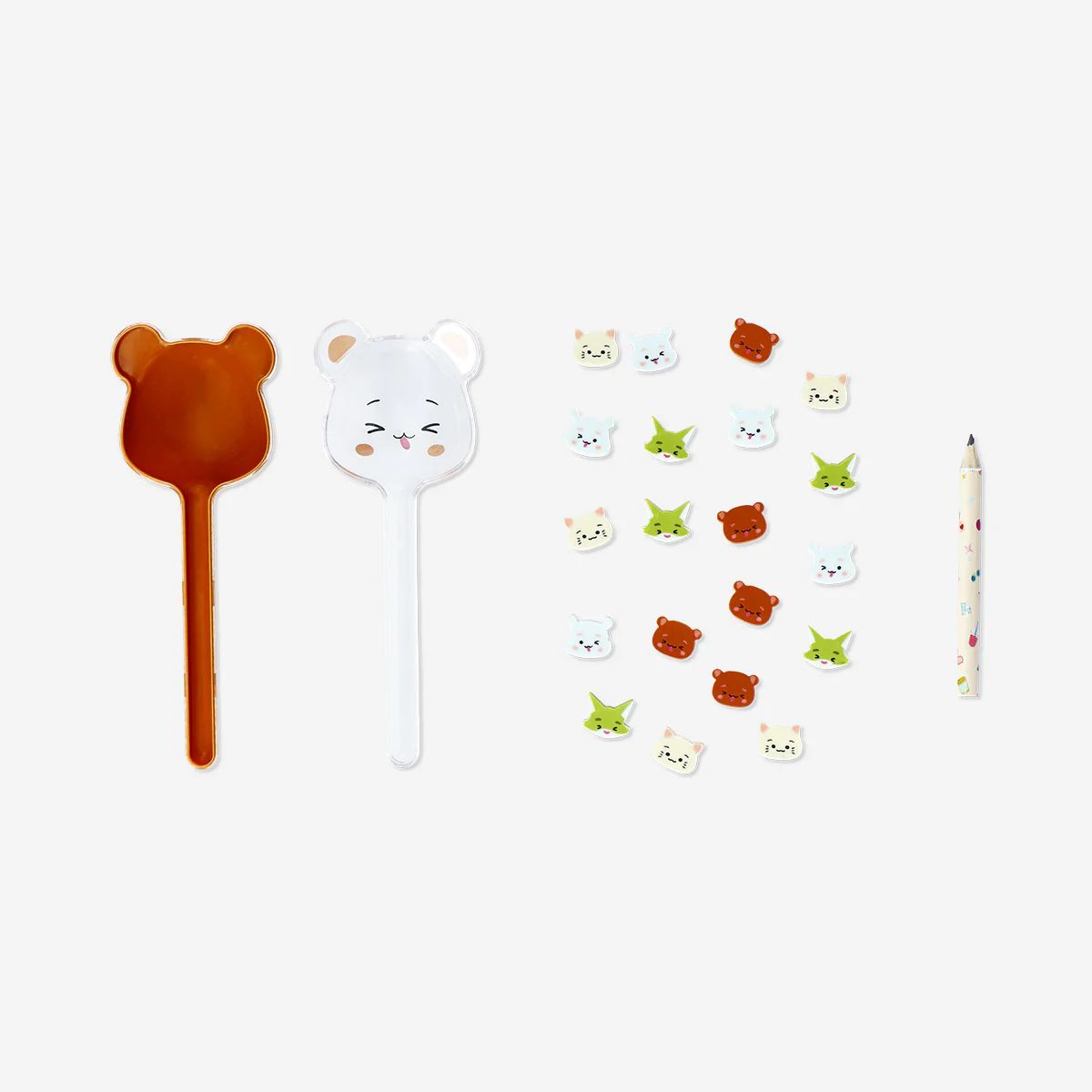 Pencil with mini bear erasers - Image 2