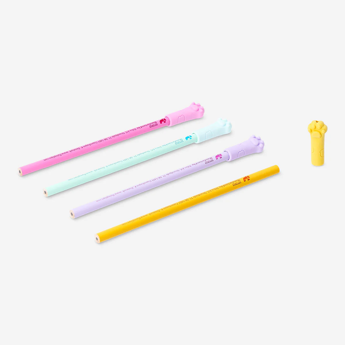 Pencils - Paw toppers - 4 pcs - Image 2