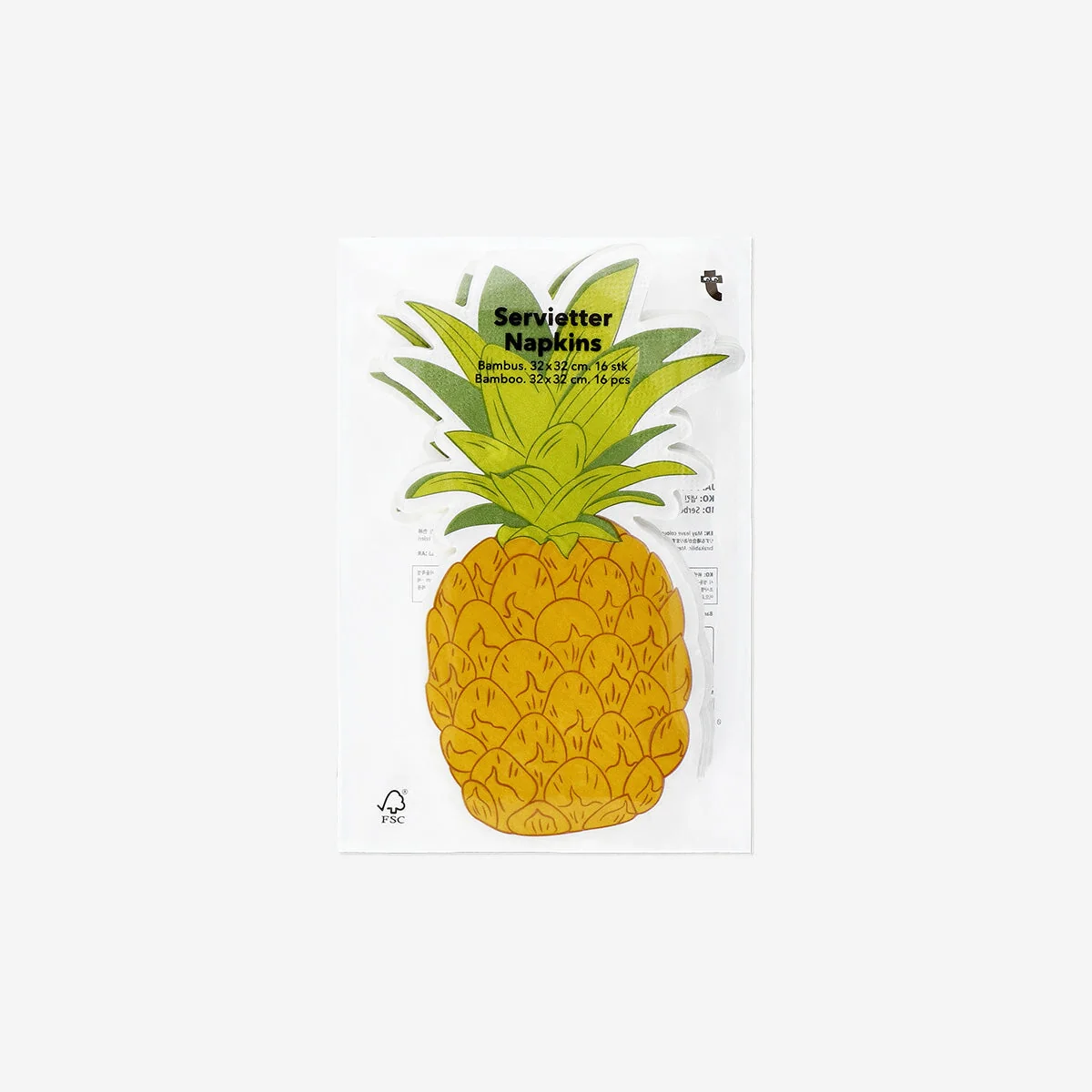 Pineapple napkins - 16 pcs