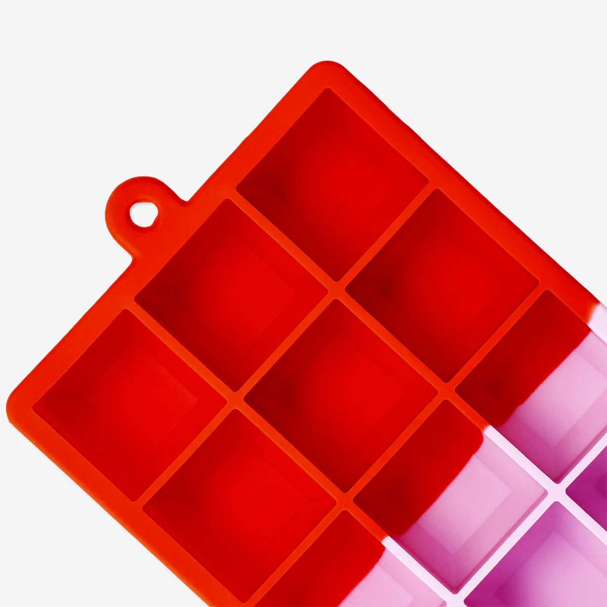 Pink and red regular ice cube tray - Image 3