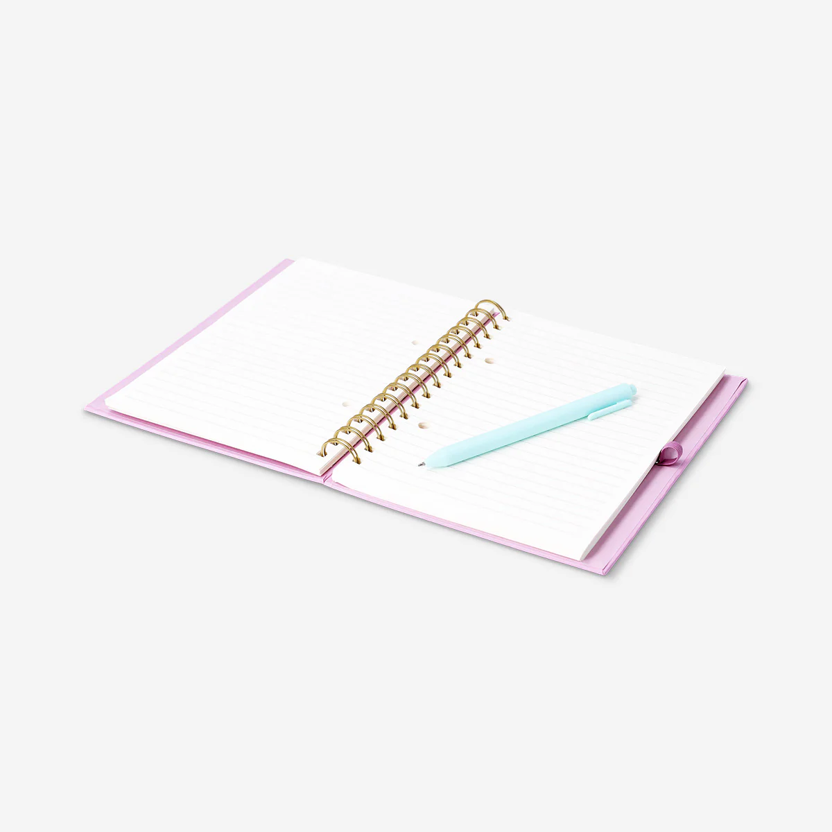 Pink butterfly notebook with pen and sticky memos - Image 3