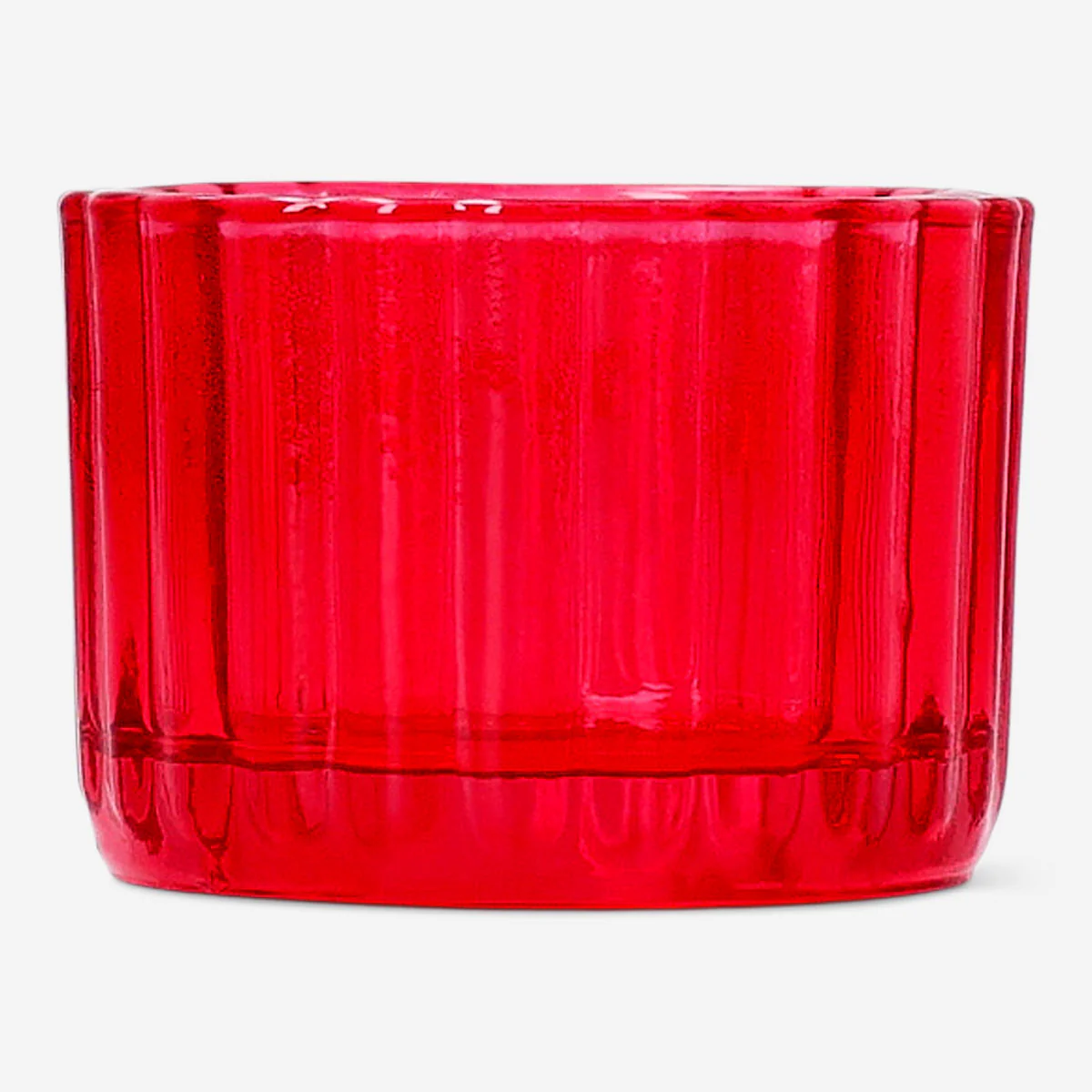 Pink glass tealight holder - Image 2