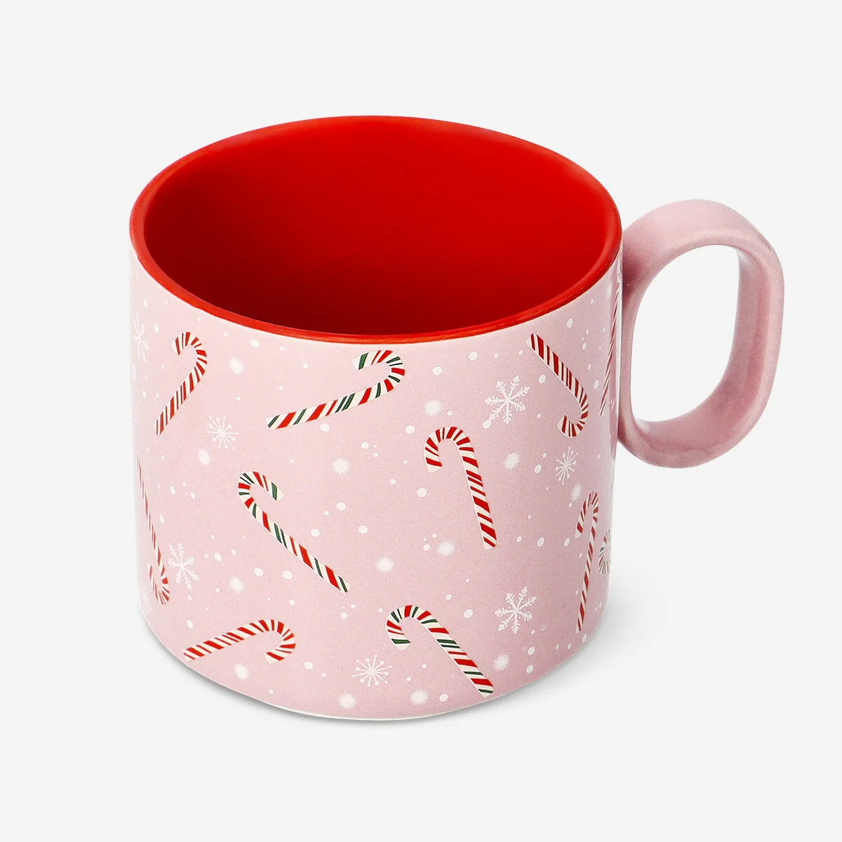 Pink mug with candy canes - 300 ml - Image 2