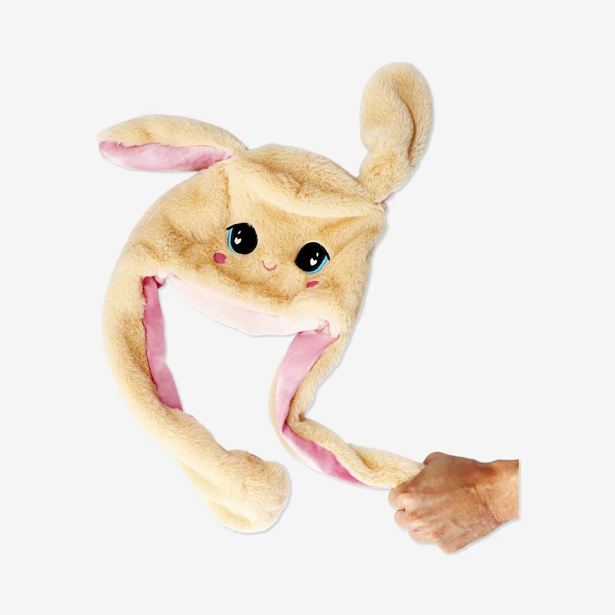 Plush bunny hat with moving ears - Image 2