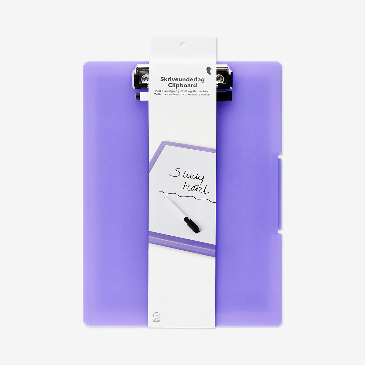 Purple clipboard with erasable marker - Image 3