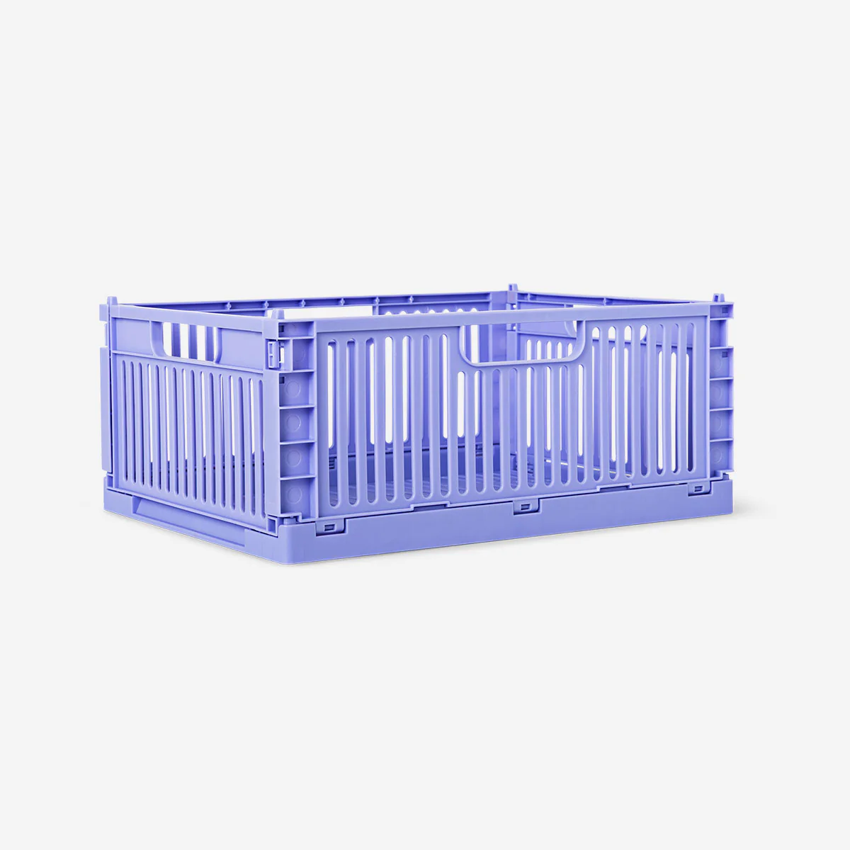 Purple collapsible storage box - 30x22 cm