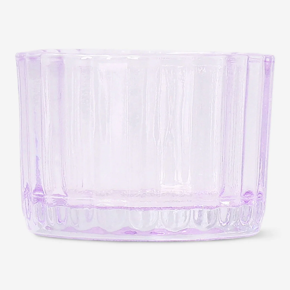 Purple glass tealight holder - Image 2