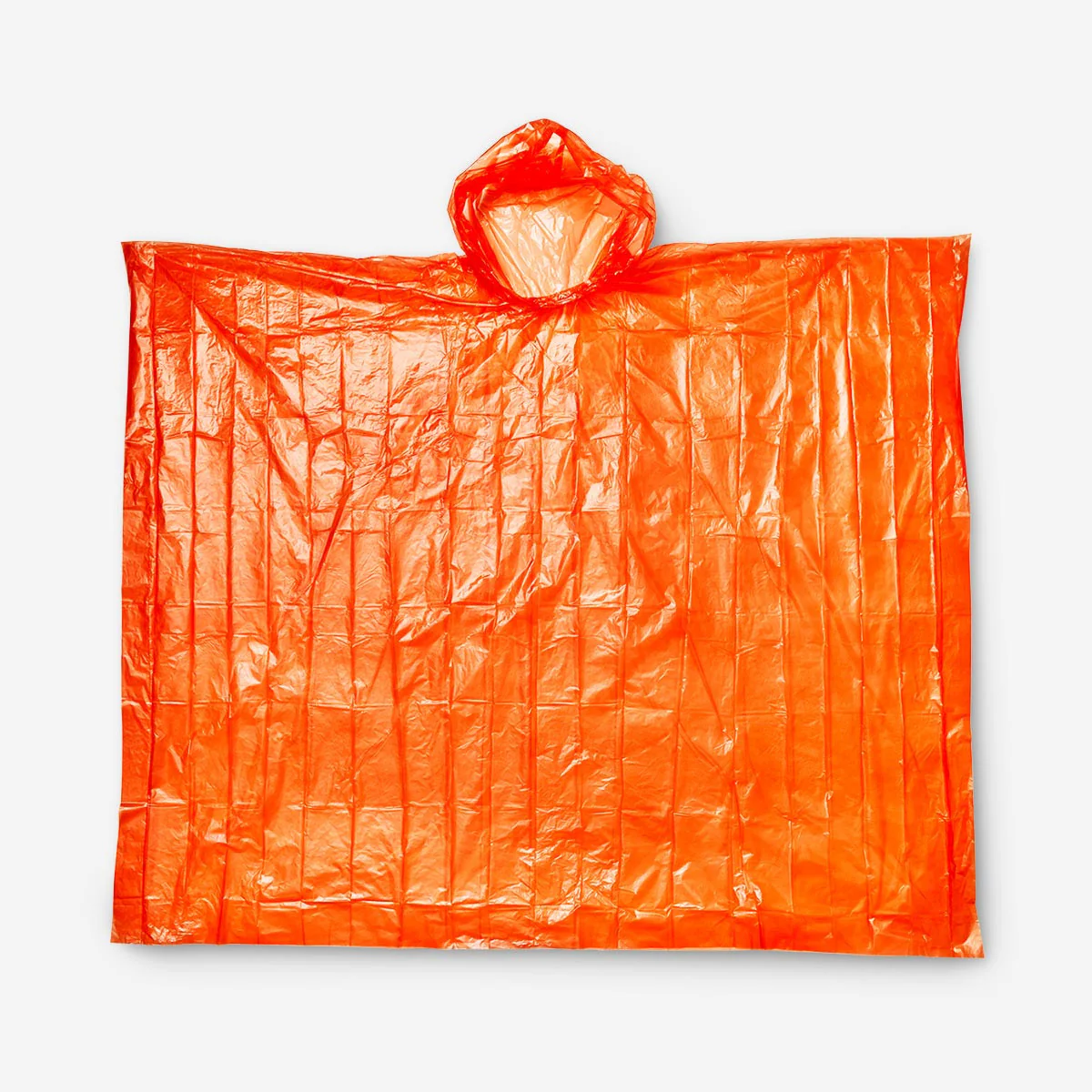 Red Rain Poncho for Adults - Image 2