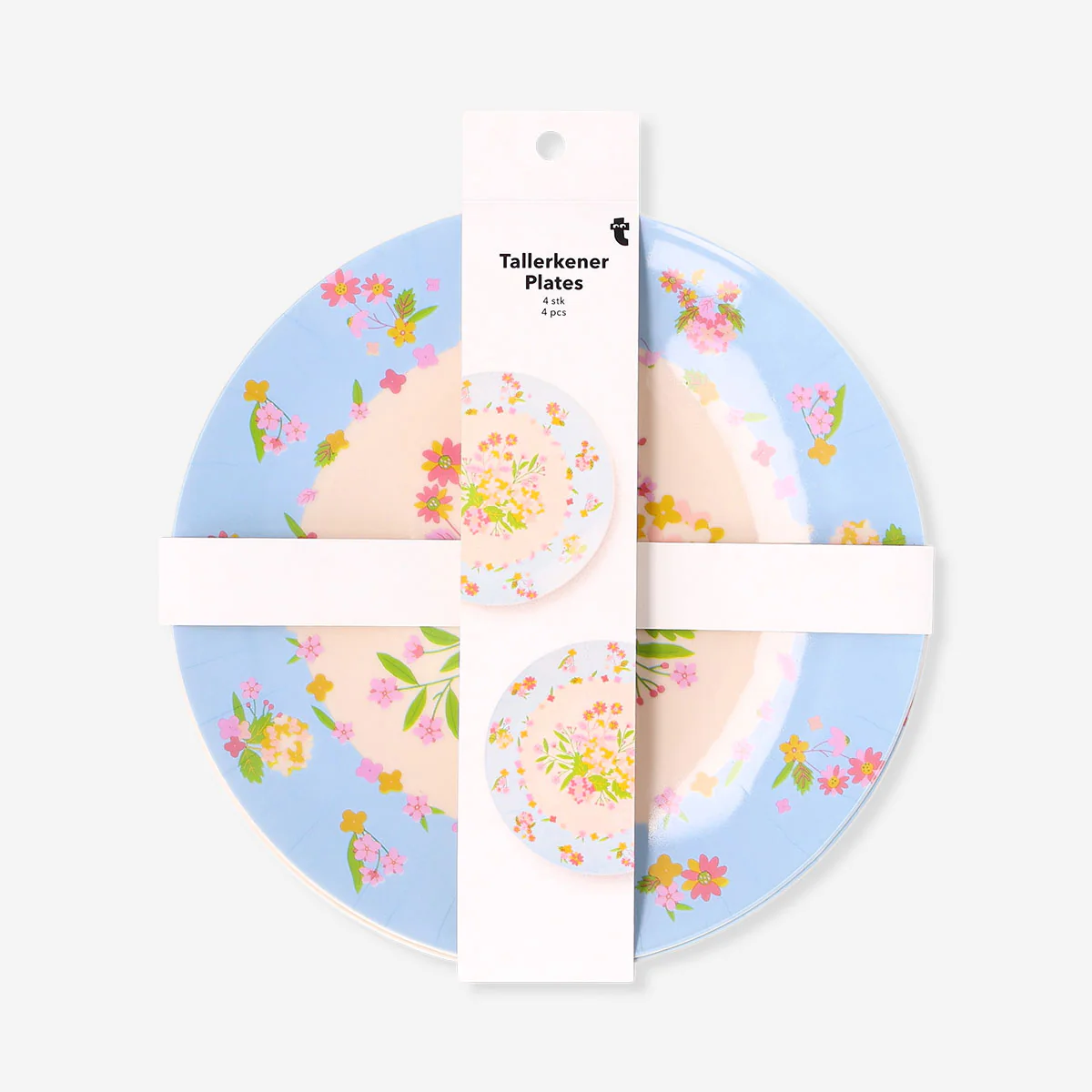 Reusable floral plates - 4 pcs - Image 3