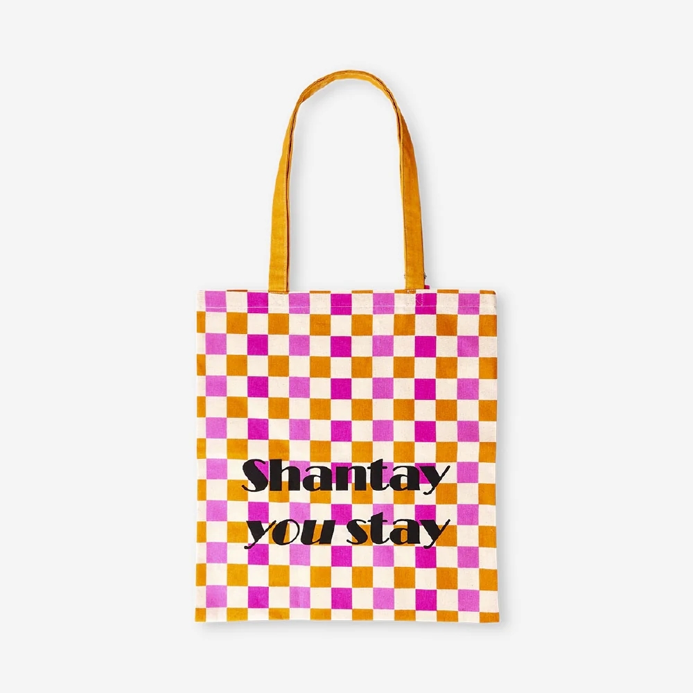 RuPaul's Drag Race x Flying Tiger Copenhagen - Checkered tote bag - Image 2